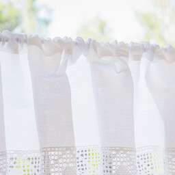 Markizeta Zazdrostka gotowa z ażurem 100x90 001 biała