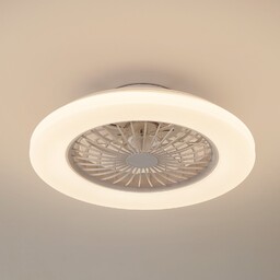 Wentylator sufitowy LED Vedin, Ø 49 cm, biały,