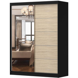 Szafa VISTA 05 150 Czarny, Dąb sonoma