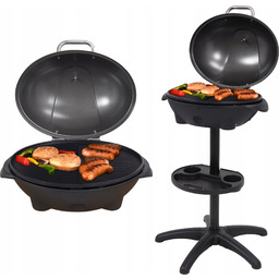 Grill Elektryczny 2400W Ogrodowy Balkonowy Na Stół