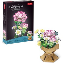 CUBIC FUN Puzzle 3D Flower Bouquet Goździki W3300H