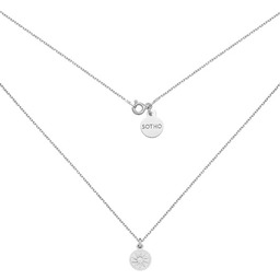 Pakamera Srebrny naszyjnik ze słoneczkiem