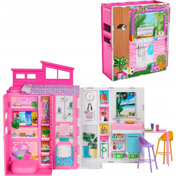 Mattel Barbie Fashionistas Przytulny rozkładany domek HRJ76 Getaway