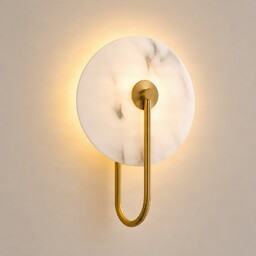Lampa Ścienna Lucande, Ruma, ściemnialny, biały, salon, gips