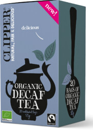 CLIPPER Herbata Czarna Bezkofeinowa Fair Trade Bio (20