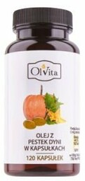Olej z Pestek Dyni, Olvita, 120 kapsułek