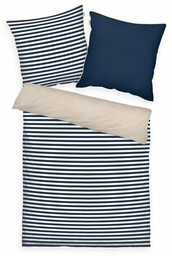 Tom Tailor Pościel perkalowa Dark Navy - Sunny