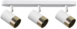 Lampa sufitowa plafon TOBI biały/złoty Candellux 93-27481
