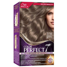 Wella Color Perfect 7, farba do włosów, 7/18
