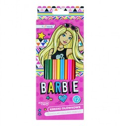 Kredki ołówkowe 12k trójkątne Barbie Majewski MJ20077