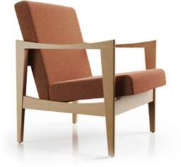 Fotel drewniany tapicerowany CK57