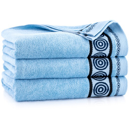 T-RONDO2V70X140 - Ręcznik RONDO2. - jasnoniebieski