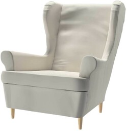 Pokrowiec na fotel Strandmon, silver(jasnoszary), 82x100x101cm, Cotton Panama