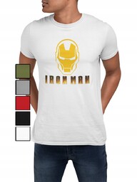 Koszulka T-Shirt Męska Z Nadrukiem Kapitan Ameryka Iron