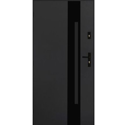 Drzwi zewnętrzne ANTILA antracyt 100 lewe