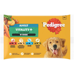 PEDIGREE Adult Vitality+ z warzywami saszetki 4x85 g