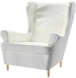 Pokrowiec na fotel Strandmon, biały, 82x100x101cm, Cotton Panama