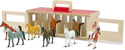 Melissa & Doug stajnia z końmi pokazowymi zabawa