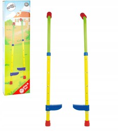 Kolorowe Szczudła Dziecięce Drewniane 70-90 CM