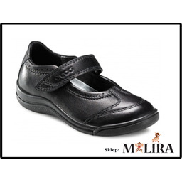 Ecco Girls Imagine baleriny skórzane czarne r.25