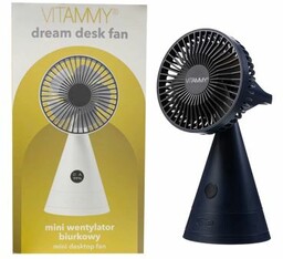 VITAMMY dream desk fan granatowy Mini wentylator biurkowy