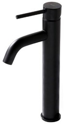 Bateria umywalkowa w kolorze czarnym, wysoka Lungo Black