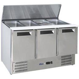 STÓŁ CHŁODNICZY SAŁATKOWY 368 L 3-DRZWIOWY Z POKRWĄ