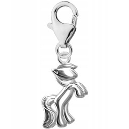 Zawieszka Srebrna z Konikiem Kucykiem Horse Pony Koń
