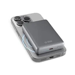 SBS TEBB10000MAGSLIM SlimMag 10000mAh PD 20W Szary Powerbank