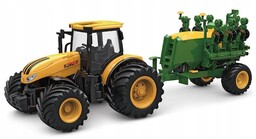 Traktor Z Siewnikiem Gumowe Koła Zabawka Pojazdy Rolnicze