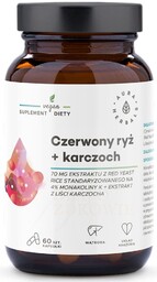 Czerwony Ryż + Karczoch, Aura Herbals, 60 kapsułek