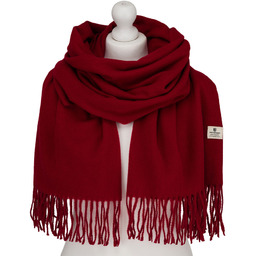 Elegancki, czerwony szalik damski z poliestru - Peterson