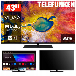 Telewizor Smart Tv Led 43" Telefunken D43U975M8CWI 4K
