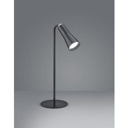 Trio Leuchten Nowoczesna lampa stołowa czarna z akumulatorem