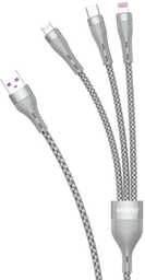Dudao 3w1 kabel USB - Lightning / microUSB/