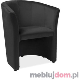 Fotel TM-1 Velvet Signal Bluvel 19 czarny