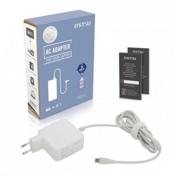 Mitsu Zasilacz ładowarka do laptopa 45W USB-C 5V-9V-12V-15V/3A,