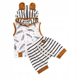 Zestaw niemowlęcy komplet letni krótkie spodenki bluza Uszka