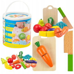 Drewniane Owoce I Warzywa Do Krojenia Na Rzep