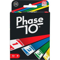 Mattel Games Phase 10 Gra Karciana, Wielokolorowy,