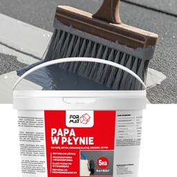 Papa W Płynie 5KG Farba Szara Konserwuje Izoluje