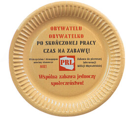 Talerzyki urodzinowe PRL - 18 cm - 6