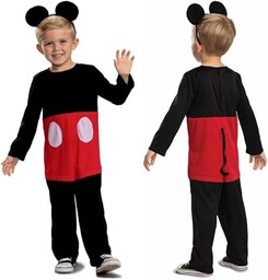 Disney Mickey Oficjalny kostium Myszki Miki, w zestawie