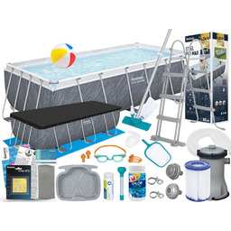 Basen Bestway 404x201x100 Ogrodowy Stelażowy 56721 19w1