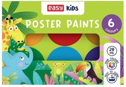 Farby plakatowe 6 kolorów EASY - Easy Stationery