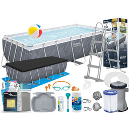 Basen Bestway 404x201x100 Ogrodowy Stelażowy 56721 18w1