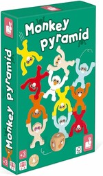 Janod J02633- Monkey Pyramid - Children s Wooden