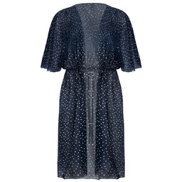 Kimono SELF wzór DP10P granatowe w kropki