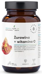 Żurawina 800 mg + Witamina C, Aura Herbals,