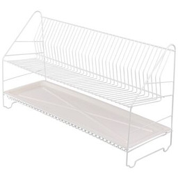 Suszarka do naczyń 2-poziomowa 80 cm biała
